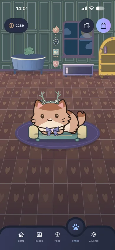 Outra decoração do quarto dos gatinhos no Patinhas